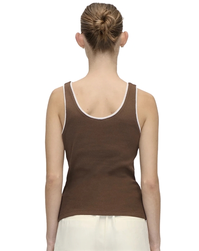 Stine Goya - Rib Tank Top - Chicory Coffee
